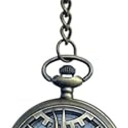 Gear (Design2) Pocket Watch(Working) Metallic Keychain with Box-image-93