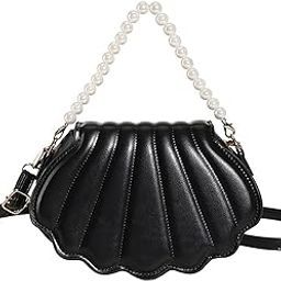 Women's Casual Crossbody Purse, Small Size With Zipper Closure Shell Bag (Black)-image-79