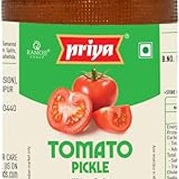 Priya Tomato Pickle without Garlic, 500g - Authentic Telugu Style Tamatar Achar |Traditional South Indian Taste| Homemade Andhra Pickles|With Tomato Pieces, Tamarind Paste & Mixed Spices| Glass Jar-image-52