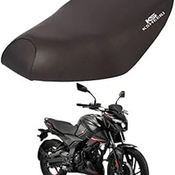 KSHEERI Pulsar N150 Bike Seat Cover Protect from Rust and Dust, PU Leather Waterproof Durable Seat Cover (Black)-image-79