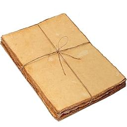 Vintage Handmade Paper Bundle, Deckle Edge, Handmade Cotton Paper, Acid-Free, for Writing, Calligraphy, Watercolour Art (A5)-image-36