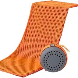 LOOM TREE Cooling Towel Compact Sweat Absorbent Ice Towel for Running Fitness Exercise Orange | Fitness Running & Yoga | Fitness Equipment & Gear | Gym Towels-image-16