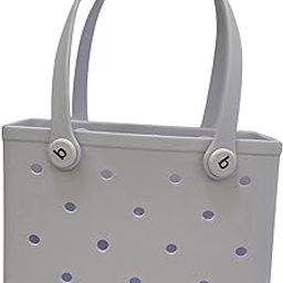 The Style Sutra Beach Tote Bag with Holes Easy to Clean Beach Basket Bag for Women Girl Boat White| Womens Handbags & Bags| Womens Handbags & Bags|1 Beach Hole Bag-55