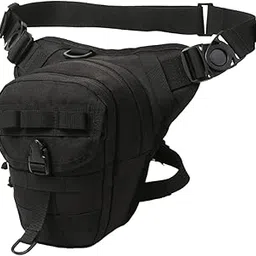ZOOMELLA Drop Leg Bag Decor Fishing Travel Portable Crossbody Bag Organizer Thigh Bag Black|Waist Packs & Bags|Sporting Goods-image-4