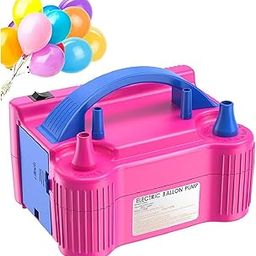 UJIE® 600W Dual Nozzle Electric Air Balloon Pump Machine- Balloon Pump, Balloon Blower Machine Ideal for Party and Decorations, Time-Saving Balloon Machine Inflator, Pink-image-96