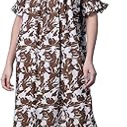 Cotton Blend Nighty for Women's | Night Gown | Nighty | Nightdress | Maxi Dress | Sleepwear | Gown for Women | Nighties | Sleepwear-image-32