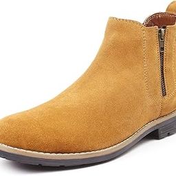 Original Chelsea high end Urban Fashion Brewster Slip-on Boots Genuine Smooth Leather Suede for Men-image-27