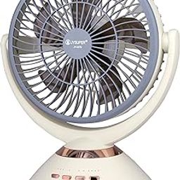 Gesto 10 Inch High Speed Rechargeable Table Fan for Home – Oscillating Fan with Led Light,Timer Function | 4 Speed Modes With 7200mAh Battery | Portable Usb Charging Battery Fan for Office,Kitchen-image-41