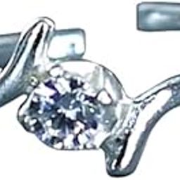 925 Sterling Silver CZ Adjustable Silver Single Toe Ring for Women-image-67