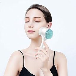 SRHV 2-in-1 Silicone & Soft Bristle Face Cleansing Brush – Dual-Sided Manual Facial Scrubber for Deep Pore Cleansing, Gentle Exfoliation & Skin Massage(2 pack)-image-71