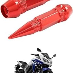 LOVMOTO Universal 2PC Spiked Aluminum Stem Valve Caps Dustproof Tire Wheel Stem Caps for Cars,SUVs,Trucks Bicycles and Motorcycles Comfortable with Faz-er ver 2-image-44