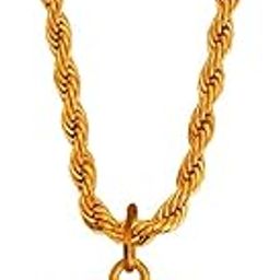 Religious Spiritual Jewellery Lord Heart Shiv Mahadev Trishul Locket Gold Brass Religious Spiritual Jewellery Pendant Necklace Chain for Men and Women-image-73