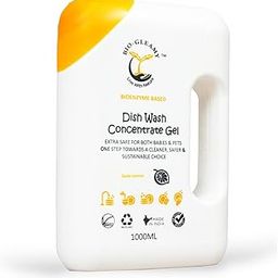 BIO-GLEAMY | Bio Enzime Based Dishwash Liquid Gel with Lemone, Removes 99%* Bacteria, Removes tough grease and odours, 1000ml-image-51