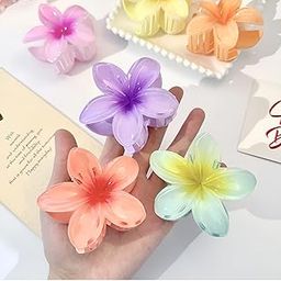 3pcs Hair Accessories Colorful Flowers Large Hair Claw for Back of Head-image-57