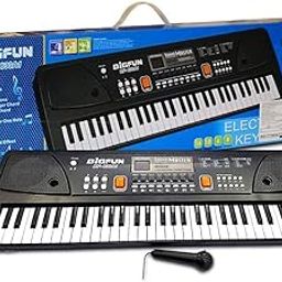 WAKTORO Gallery Piano Keyboard For Kids | Piano For Adult | 8 Rhythms 16 Tones with 6 Demos & Song Record Feature | USB Cable Included & Battery Not Included (BIGFUN 61 KEY PIANO)-picture-12