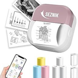 Mini Printer, Inkless, Thermal, Bluetooth, Portable Printer, Compatible Android, iOS Mobile. 1 Year Warranty (EON-Stealth Velvet)-27