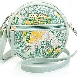 Round Round Sling Bag Printed Sling Bag For Girls Crossbody Bag For Women gifts for women Shoulder Bag with Strap - Botanical-image-70