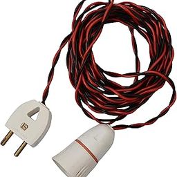 Bitcorp Bulb Holder Hanging, 5 Meter Cable Cord Flexible Wire with 2 Pin Plug (Multicolor)-10