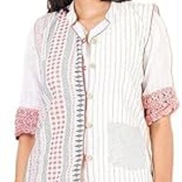 Cotton Traditional Ethnic Wear Handmade Jacket for Womens/Girl's-picture-12