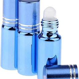 3Pcs Empty Roll on Bottles 5ml Glass Roller Bottle for Perfume Essential Oil Blue|Health & Beauty | Makeup | Makeup Tools & Accessories | Other Makeup Tools & Accs-image-28