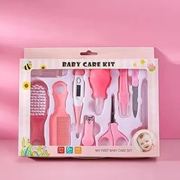Nibbler 10 In1 Baby Grooming Kit,Portable Baby Grooming Kit for New Born Baby,Finger Brush,Hair Brush,Comb,Baby Nail Scissor,Baby Nail Cutter,Tweezer,Nail Filer,Newborn,Infants,Toddlers (Pink)-image-95