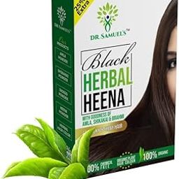 DR.SAMUEL'S Black Herbal Henna |Natural Hair Colour| For Men and Women (Mehandi) 75 Gram (Pack of 1)-image-53