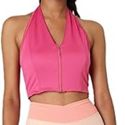 Sleeveless Halter Neck Crop top Pink Color FS Size-20