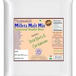Nutrichik Millets Malt Mix, Natural Health Drink with Nuts and Cardamom, No Artificial Colours or Preservatives (With Palm Sugar)-31