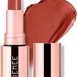 RENEE Everstay Matte Lipstick - Nude Luxe, Long Stay, Hydrating & Non-Drying, Smudge & Transfer Proof, Lightweight, Intense Pigment, Full Coverage, Vitamin E Infused, for All Occasions, 4.2g-26