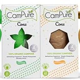 CamPure Camphor Cone (1 Jasmine + 1 Sandalwood) Pack Of 2-100% Organic | Air Freshener For Car, Wardrobe, Office Cabin's, Drawers, Travel Bag & Bathroom-5