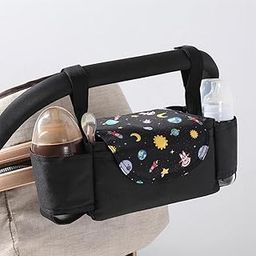 ATORSE® Baby Stroller Organizer Bottle Cup Holder Diaper Bags Nappy Bag Black-11