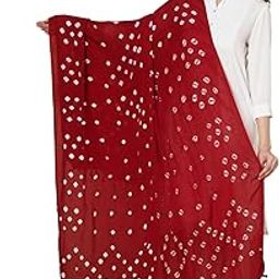 Women's Rayon Cotton Jaipuri Hand Block Printed Dupatta Natural Color jaipuri Design Traditional Chunni for Women-20