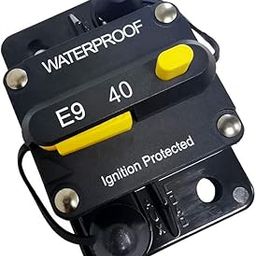 Jamgoer 40 Amp Circuit Breaker Hi-Amp Type Circuit Protector with Manual Reset 12V- 48VDC Water Resistant (40A) for Boat Marine RV Yacht Battery Trailer Bus Truck-20