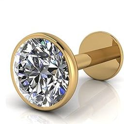 Diamond 14K Pure Gold Nose Pins Studs Jewellery For Women And Girl.-44