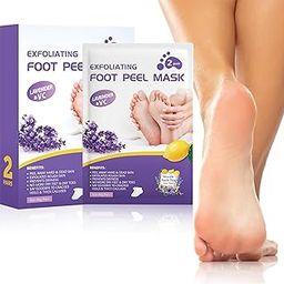KLIFFOO Foot Peel Mask for Women & Men Pack of 2 Peeling & Exfoliating Foot Mask for Dry Cracked Feet, Removes Dead Skin & Calluses, Hydrates & Smooths Cracked Heels (Lavenders, Pack of 2)-image-22