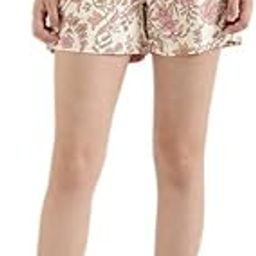 Viscose Lounge Shorts Above Knee for Women| Breathable, Mid Rise, White-image-56