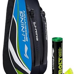 Li-Ning Panther Double Zipper Polyester Badminton Kit Bag (Royal Blue)-image-58