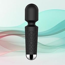 BitOffun Mini Personal Massager, Portable Massager with Wand - Powerful Vibrating Massage - Perfect for Travel, Stress Relief, Relieves Back, Legs and Lumbar Muscles (Black)-image-46
