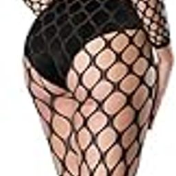 Underwear Bodysuit Women's Hollow Hole Wearing Perspective Mini Dress Suspender Skirt (Black)-image-84