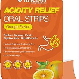 Vitricion Acidity Relief 30 Oral Strips for Instant Relief from Acidity, Gas, Bloating & Indigestion|Digestive Aids like Papain, Amla, Fennel, Mint | Improves Gut Health, Boosts Immunity & Metabolism-image-78