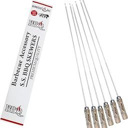 Barbecue Pit 24 inch Skewer Square Skewers 304 Stainless Steel for Tandoor, Kebab Sticks for Grilling, Seekh Kabab, Tikka, Barbeque - Durable, Easy-to-Clean, Perfect for BBQ Parties (6pcs)-image-93