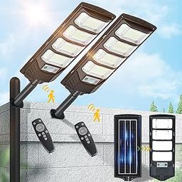 MoMyofdy Diamond Shape Solar Street Lights 2 Pack with Remote Control-image-39