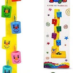 Toyshine Smiley Face Marble Slider Tree Ball Run Track with 6 Tilting Buckets & Pc 4 Marbles Fun Party Entertaining Game Birthday Return Gift Toy for Kids Boys Girls 3+-17