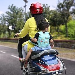 MOMITTLE Kids Safety Belt For Two Wheeler With Reflective Strips,Portable Seat Belt Children Motorcycle Harness For Motorcycle Bike,Adjustable Safety Harness For Boys Girls (2-12Years), Green-image-63