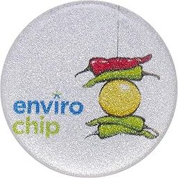 Envirochip - Clinically Tested Electrosmog Protection Chip for Mobile Kitsch Lemon Design - Silver-16