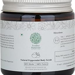 Tender Naturals Peppermint Exfoliating Body Scrub For Tan Removal & Soft-Smooth Skin| For Women & Men |Removes Blackheads and Dirt from Face, Neck, Elbows & Knees for Soft & Smooth Skin- 100gm-image-36