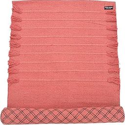 EXPORT PROFILE Handmade Organic Cotton Yoga Mat Natural Yoga Mat - Yoga Rug - Exercise, Workout, & Fitness Rug Made of 100% Cotton - Woven Material - Absorbent & Washable - 72" x 24" (Peach)-image-17