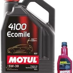 4100 ECOMILE 5W30 Technosynthese Engine Oil (3.5 L) designed for high-performance gasoline and diesel engines with Diesel System Clean Plus(200ml) Combos-image-27