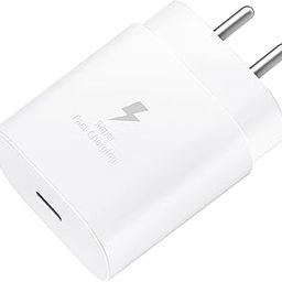 Samsung 25W C-Type Power Charger Adapter for Galaxy M16/A06/M06/F06/A16, M05/A05/A05s/A35/M35/F05/M15/A15/A14/M14/F14/S25/S24/S23/Z Fold 6/5, USB-C Devices Superfast Charge Technology 25 w PD, White-image-38