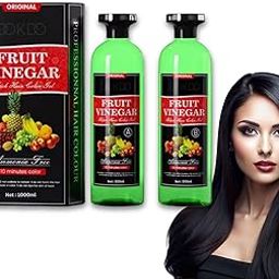 Fruit Vinegar Gel Hair Color For Men & Women, Organic & Natural Hair Color Dye for Black Hair (Black, 1000ml)-image-16